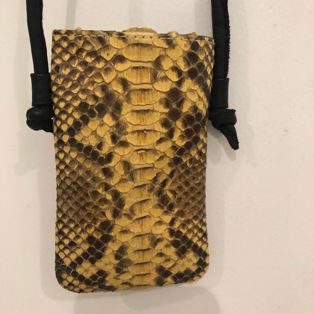 Snakeskin phone purse